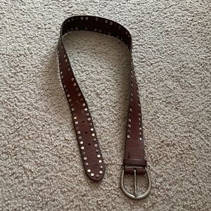 Abercrombie Kids Brown Belt with Silver Accents